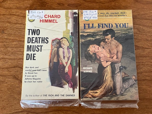 Richard Himmel Paperback Books - "I'll Find You" & "Two Deaths Must Die"