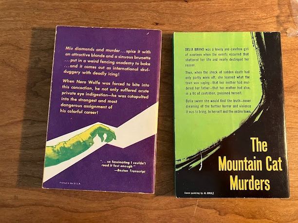 Vintage Paperbacks - Rex Stout - Lot of 2
