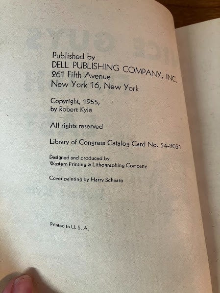 Vtg Paperback - Nice Guys Finish - Last Robert Kyle