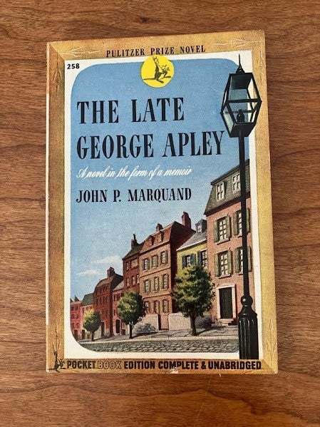 Vtg Pocket Book - THE LATE GEORGE APLEY John P Marquand