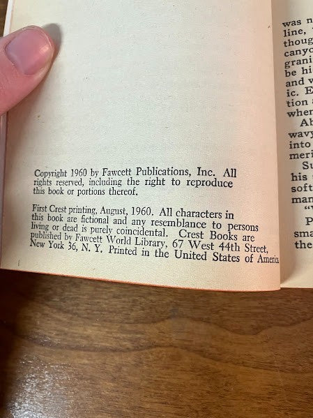Crest Book: A Handful of Men by Robert Wilder