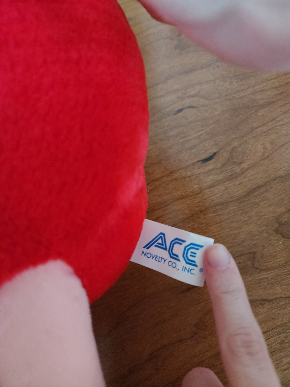 Vintage 1987 M&M's RED Fun Friend Stuffed Toy Plus