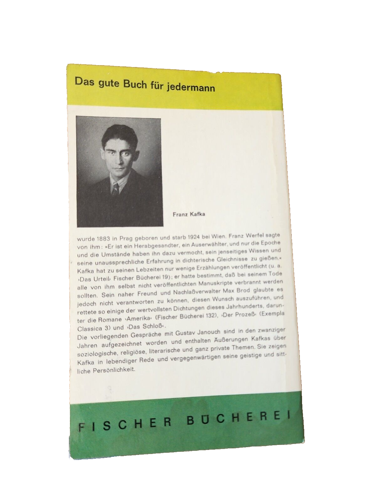Gesprache mit kafka - fischer bucherei