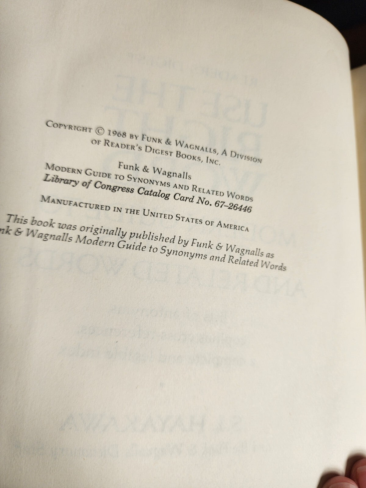 Use the Right Word: Modern Guide to Synonyms and Related Words - GOOD