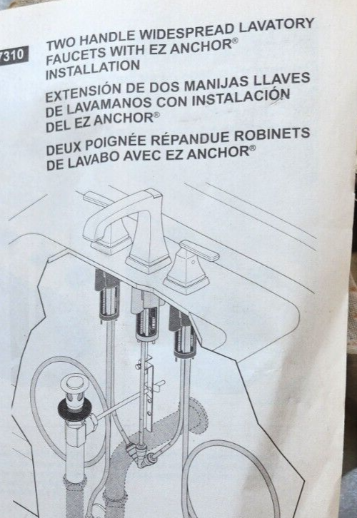 Delta 3564MPUDST Ashlyn 8 in. Two Handle Widespread Lavatory Faucet Metal Drain 