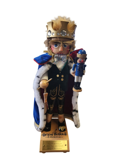 Steinbach JUBILEE KING S1000 King of Nutcracker 19" SIGNED 1996 Limited Edition