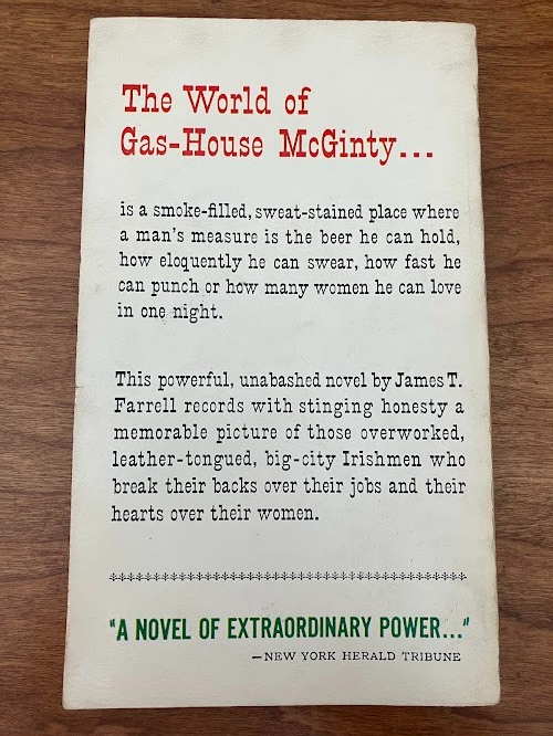 Vtg lot of 2 - James T. Farrell: 'Gas-House McGinty' & 'French Girls are Vicious