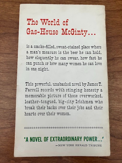 Vtg lot of 2 - James T. Farrell: 'Gas-House McGinty' & 'French Girls are Vicious