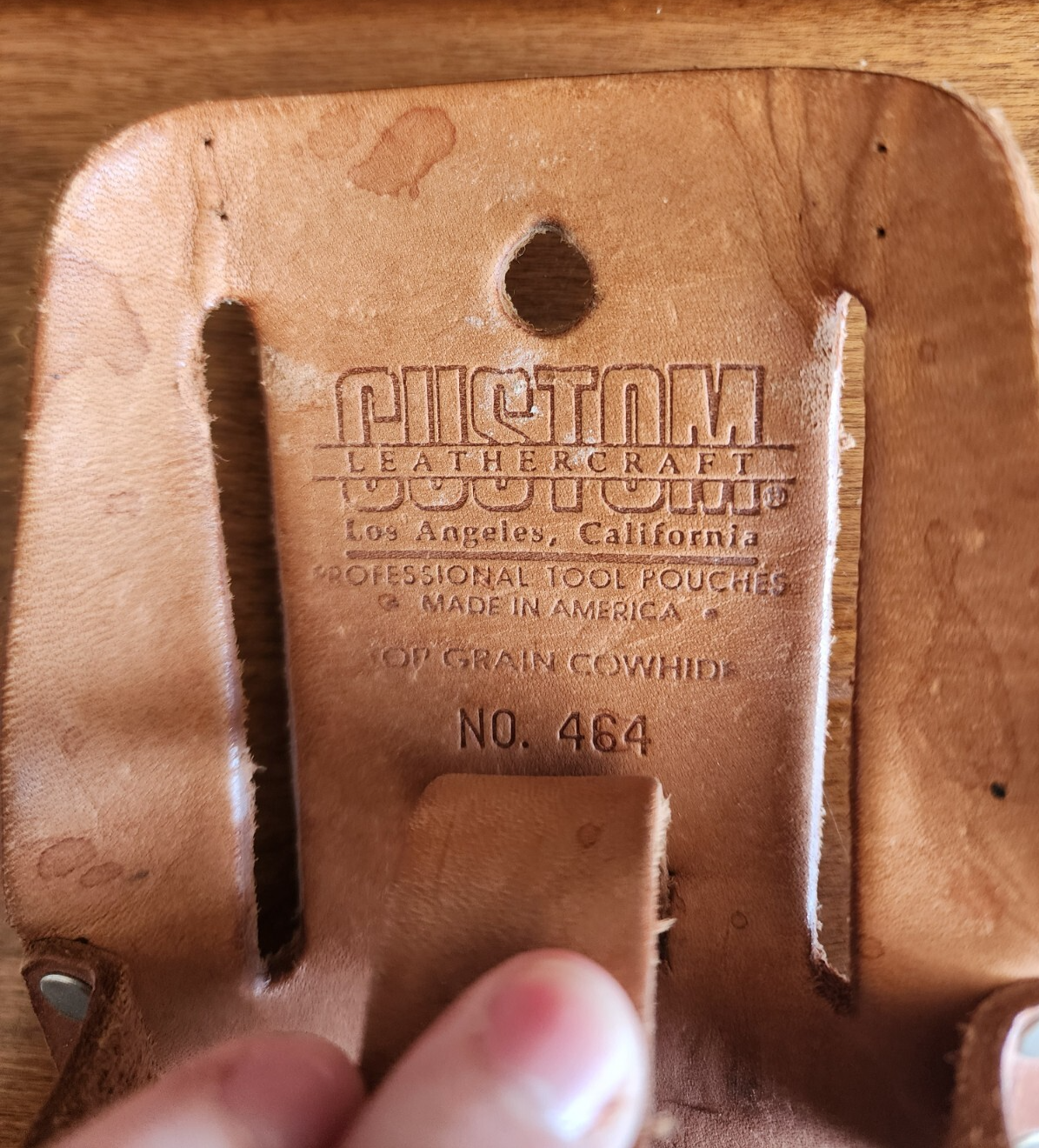 Vtg Custom LeatherCraft No. 464 Tool Pouch