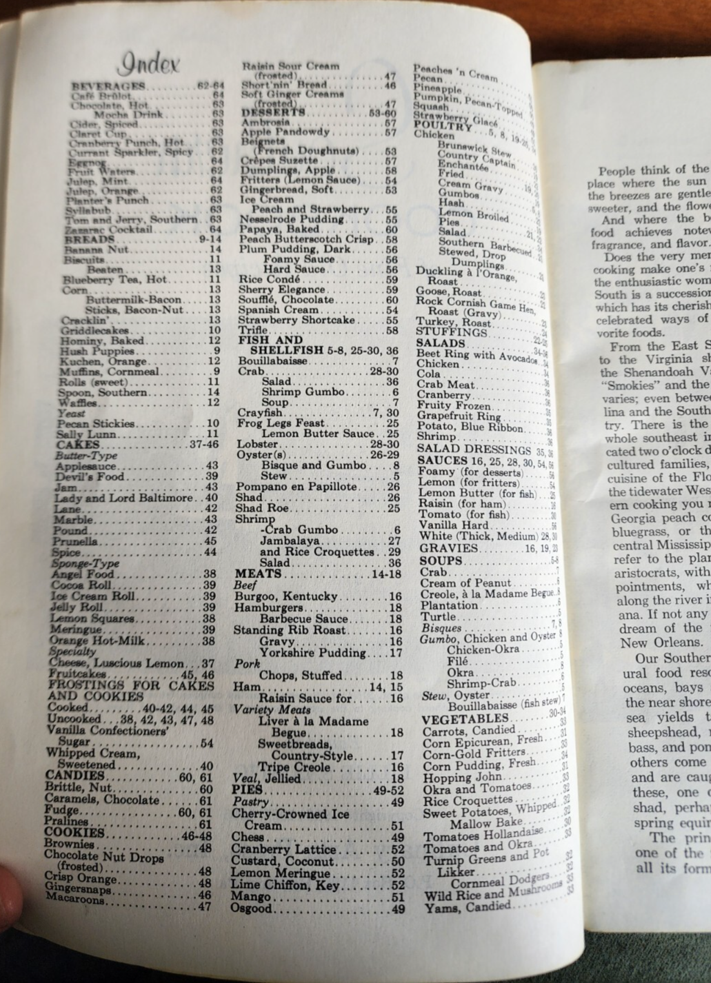 Southern Cookbook: 250 Fine Old Recipes Vtg Book