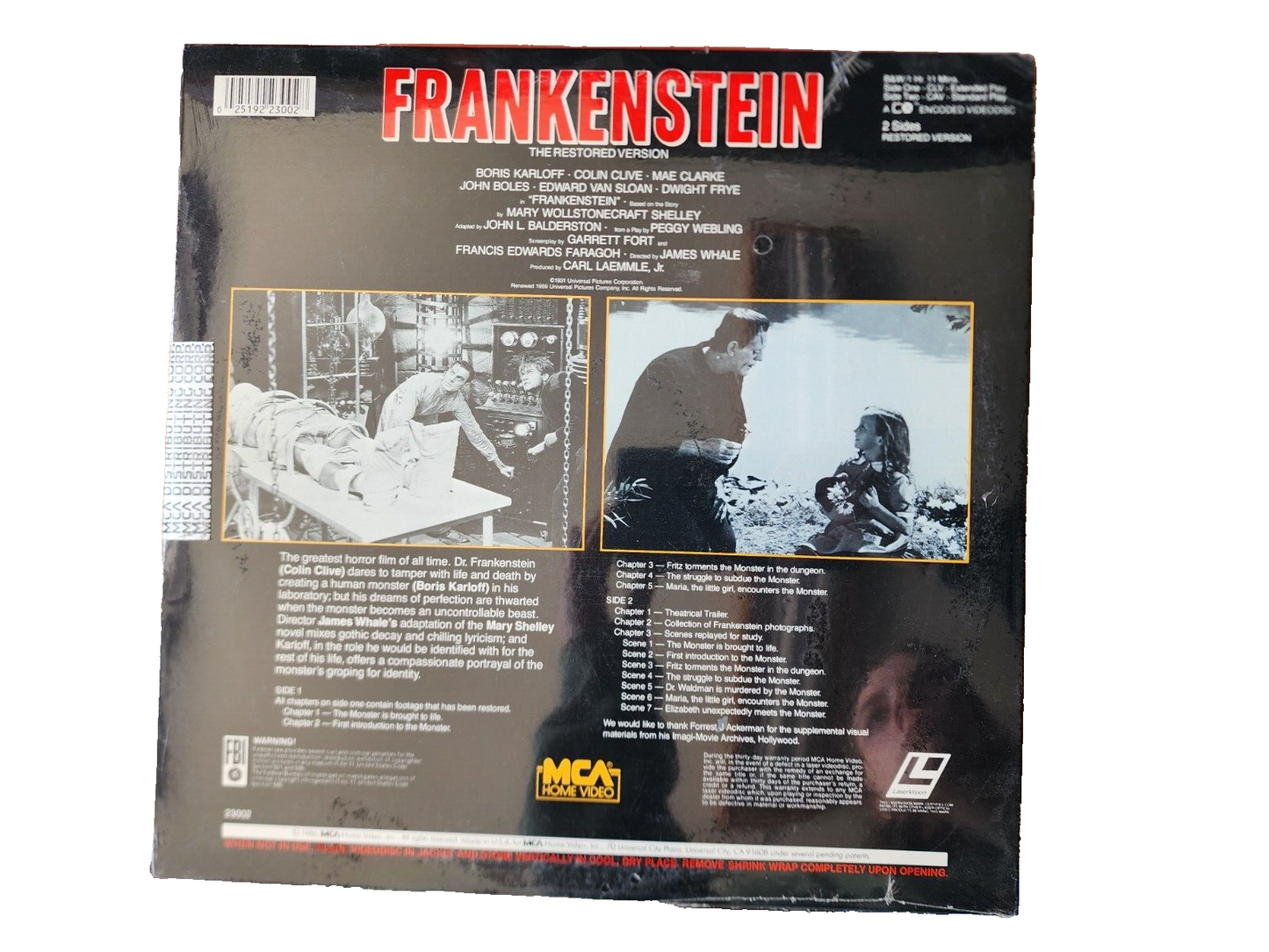 FRANKENSTEIN MCA HOME VIDEO ENCORE EDITION NEW SEALED