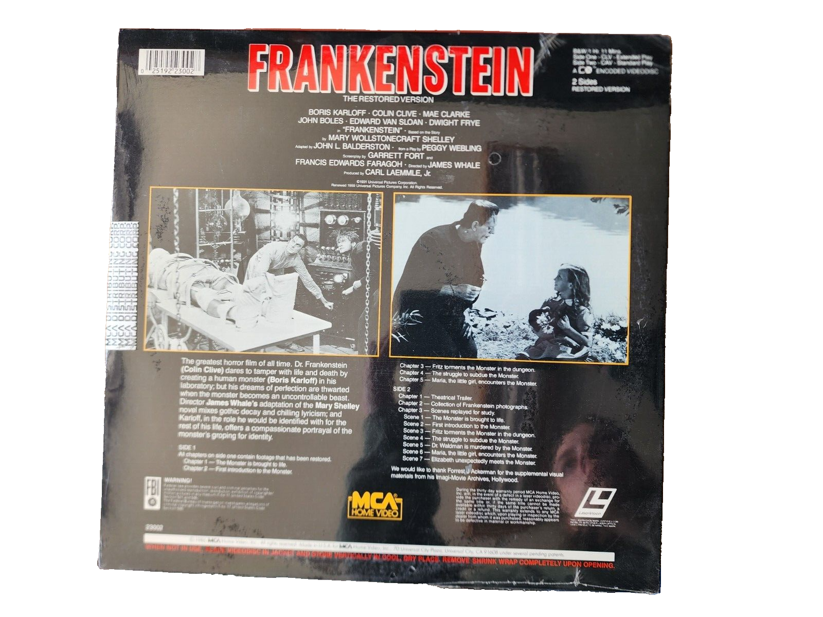 FRANKENSTEIN MCA HOME VIDEO ENCORE EDITION NEW SEALED