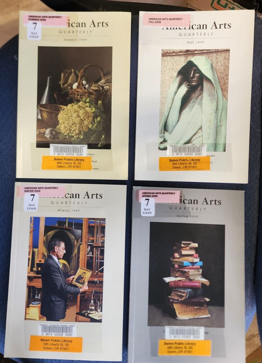 Lot of 4 American Arts Quarterly Back Seasonal Issues 2009