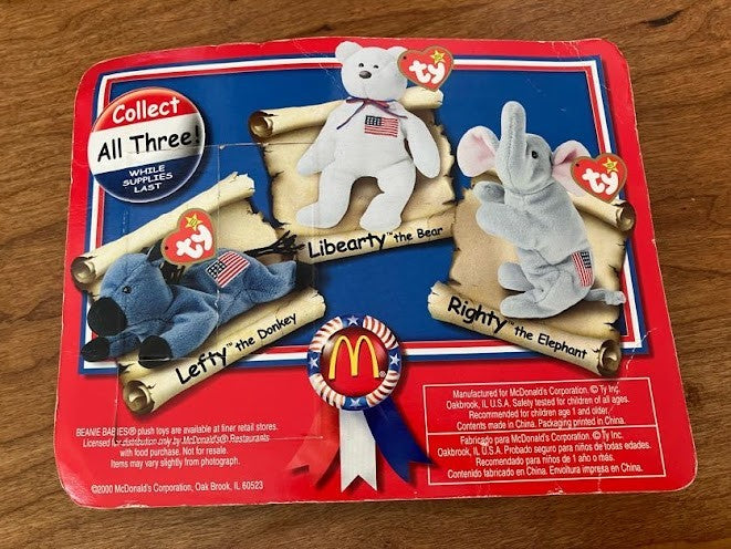 Ty Beanie Baby - Lefty the Donkey