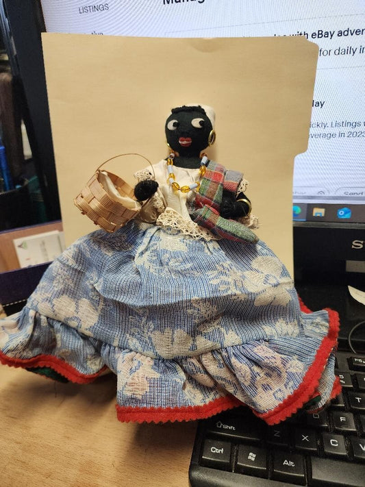 Bahia, Brazil Soft Cloth "Reversible" Doll Hand Made