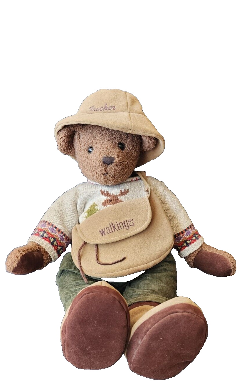 VTG Walkings Jointed Stuffed 18” Teddy Bear