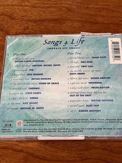 CDs (Lot of 2) - Songs 4 Life: "Feel the Power", "Embrace His Grace"