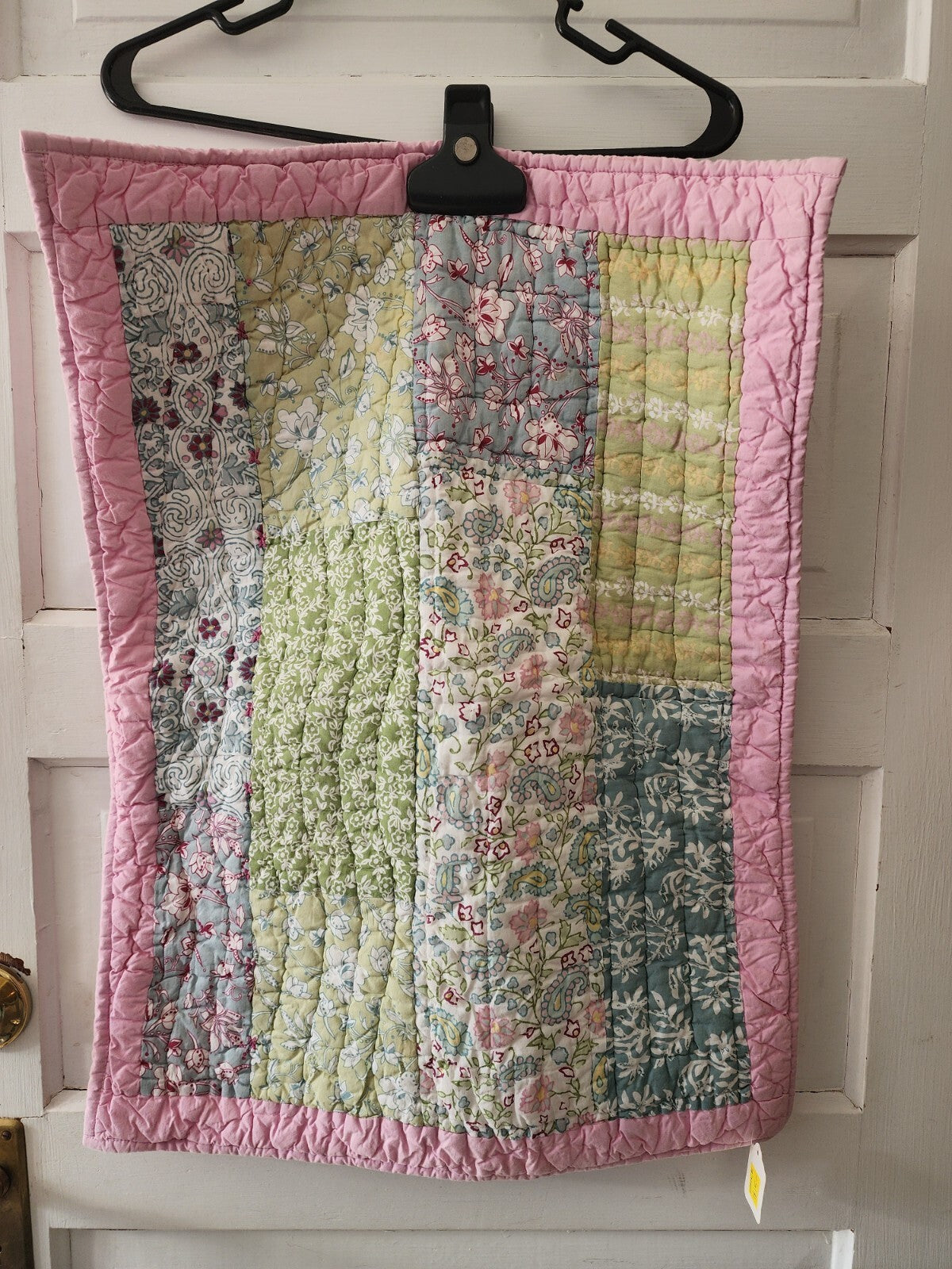 1 Pottery Barn Kids Floral Patchwork Quilted Pillow Sham