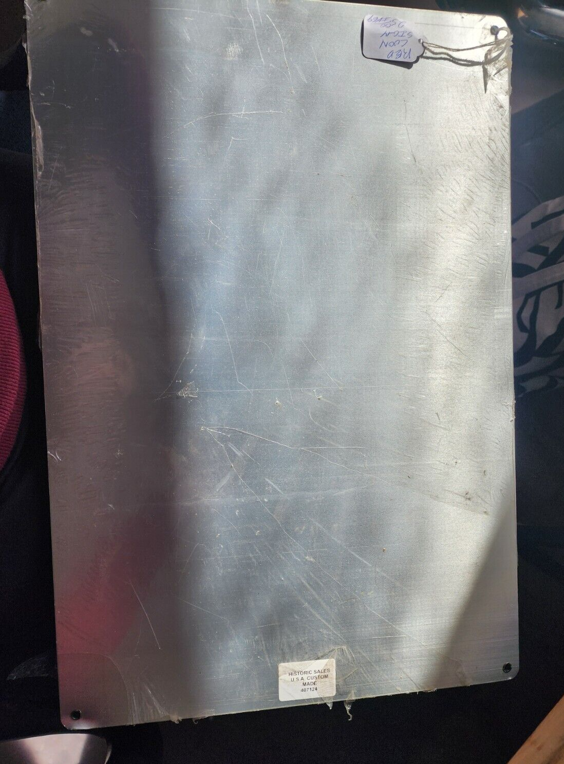 SUN CURED RED COON CHEWING TOBACCO 18" Heavy Duty U.S.A. Advertising Sign