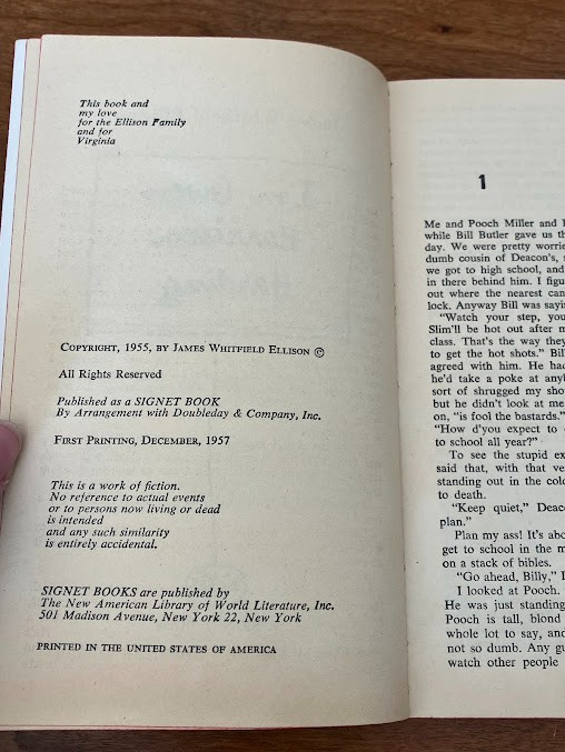 Vtg Paperback - I'M OWEN HARRISON HARDING by James Whitfield Ellison