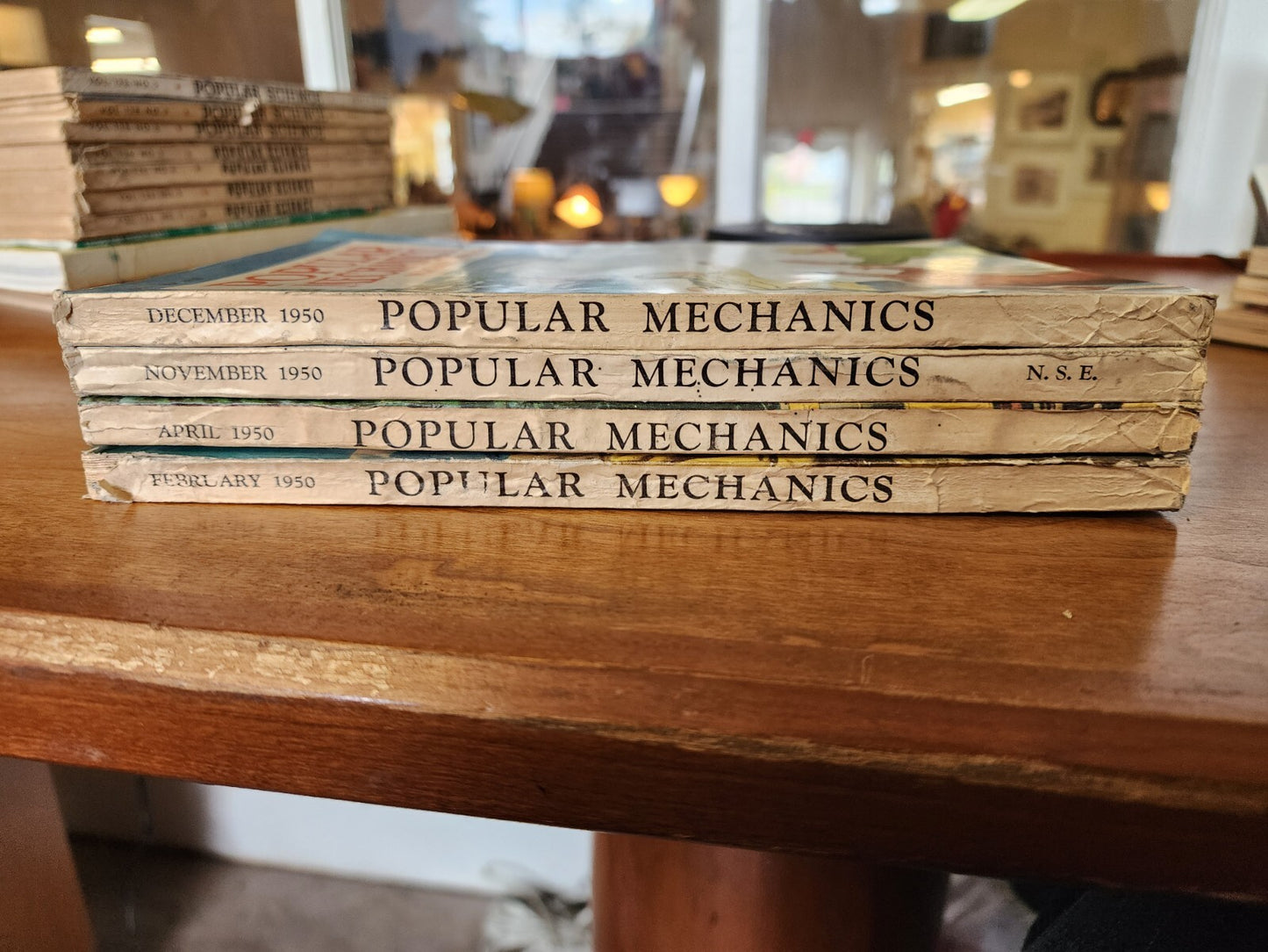 Lot of 4 Vintage Popular Mechanics Magazines 1950s