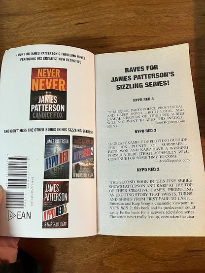James Patterson Novel Mixed Bundle - lot of 3