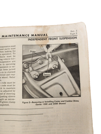 VTG GMC MODELS 1000-5000 MAINTENANCE SERVICE REPAIR GUIDE MANUAL