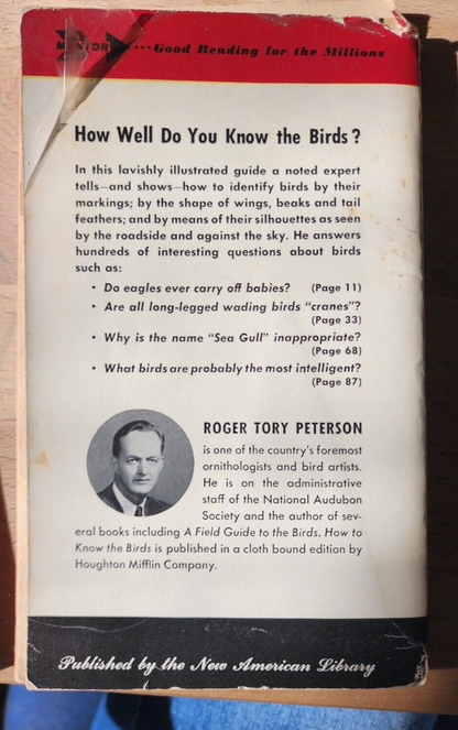 How To Know The Birds: A Simple Aid To Bird Recognition Vtg paperback