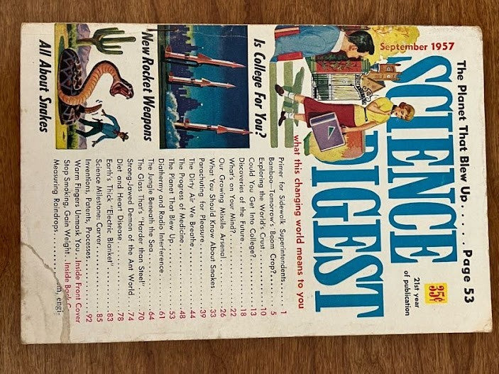 SCIENCE DIGEST Magazine - 1957