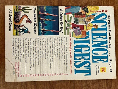 SCIENCE DIGEST Magazine - 1957