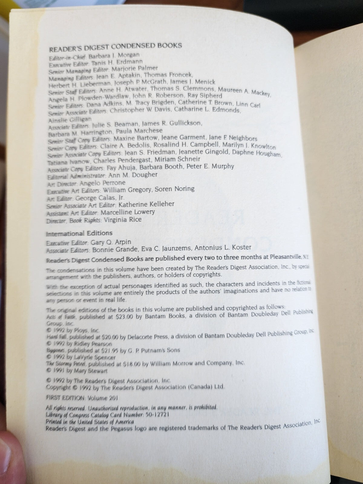 Readers Digest Condensed Books 1995 Volume 3