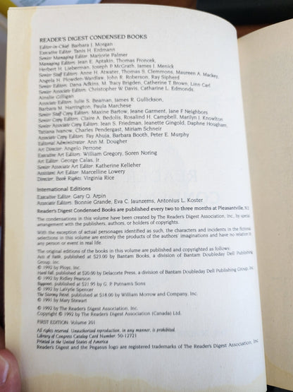 Readers Digest Condensed Books 1995 Volume 3