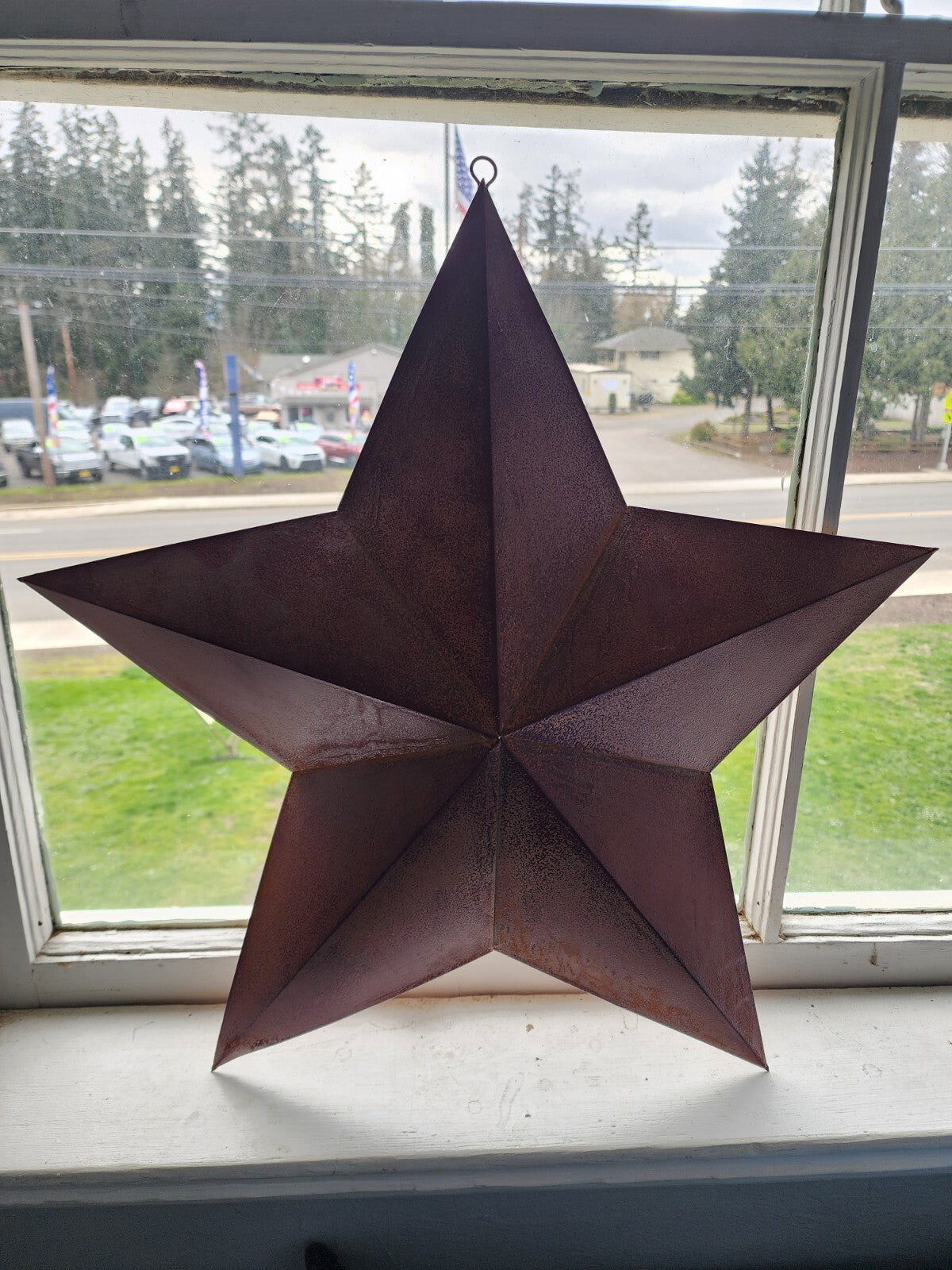 Metal Barn Star Wall Decor Rustic Finish 22 inch