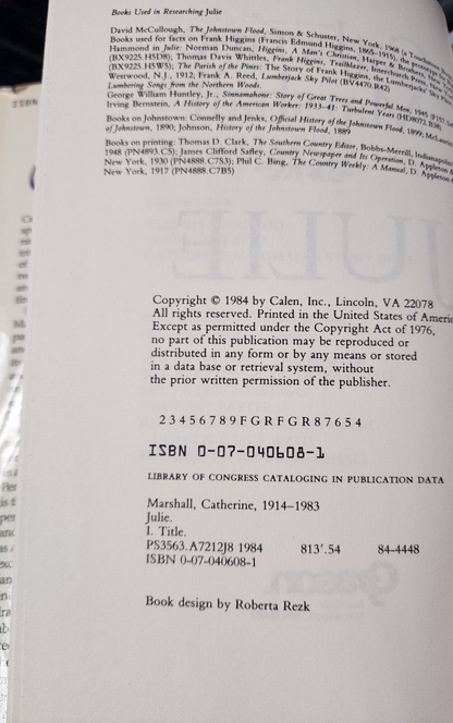 Julie - Hardcover By Marshall, Catherine