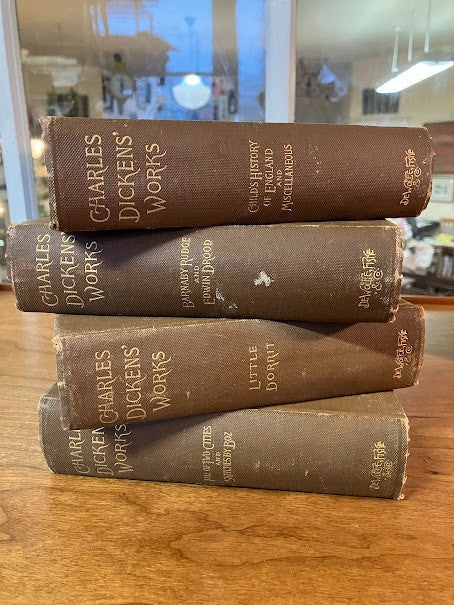 Charles Dickens' Works - Edition Late 1800's - lot of 4