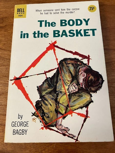 Vtg Paperback - THE BODY IN THE BASKET by GEORGE BAGBY