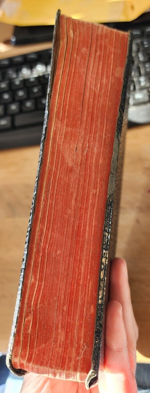 HOLY BIBLE Red Letter Edition, King James, Leather Bound - Vintage