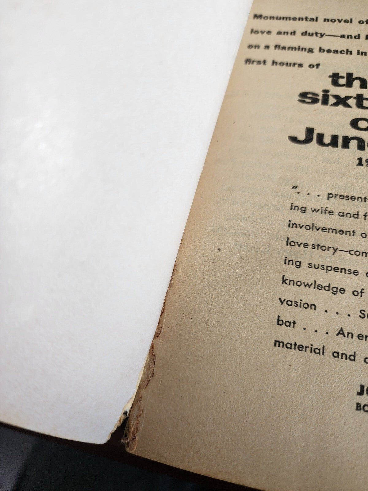 The Sixth of June - A Paperback Book by Lionel Shapiro