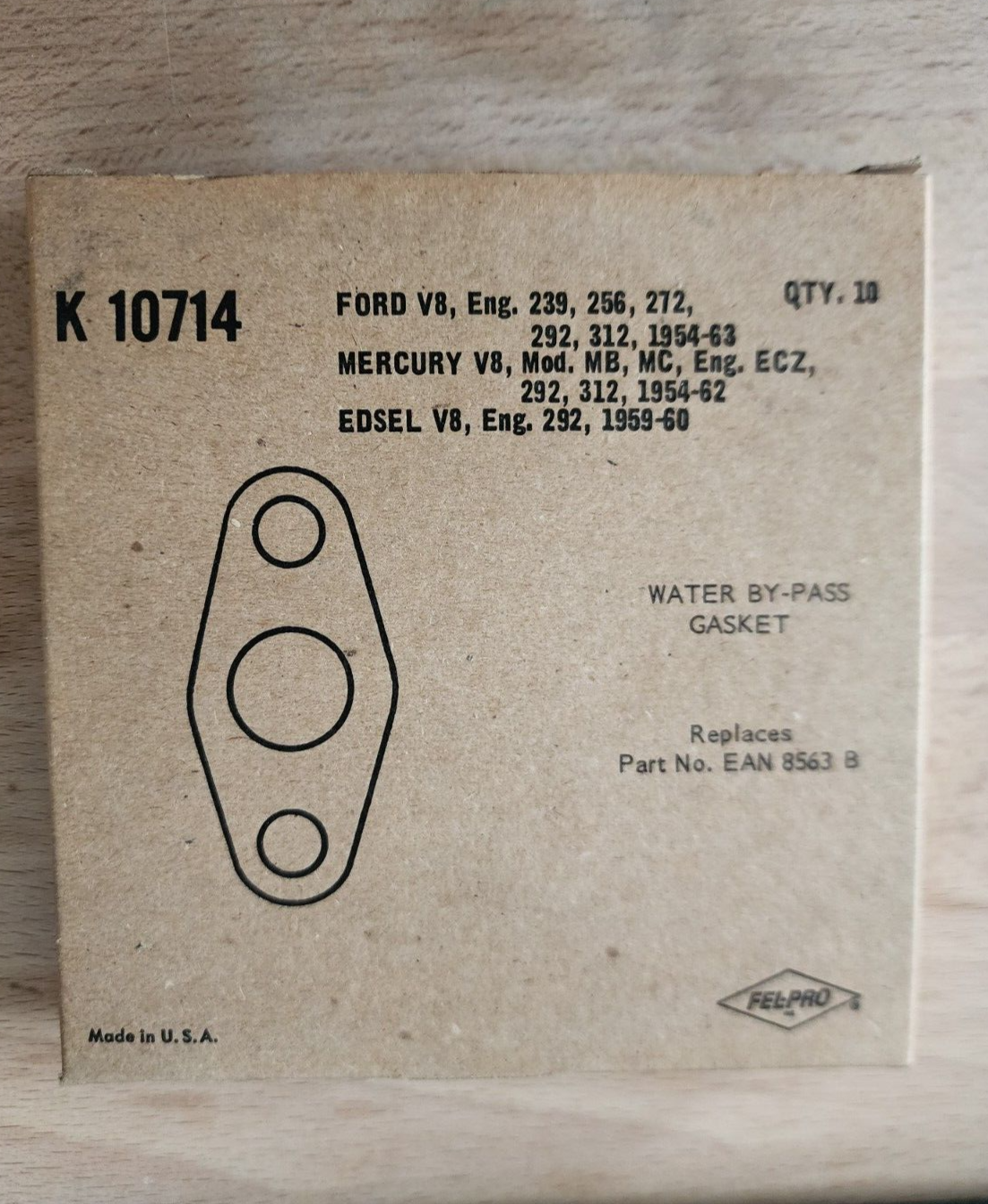 Fel-Pro K10714 Water Outlet Gasket Qty. 1