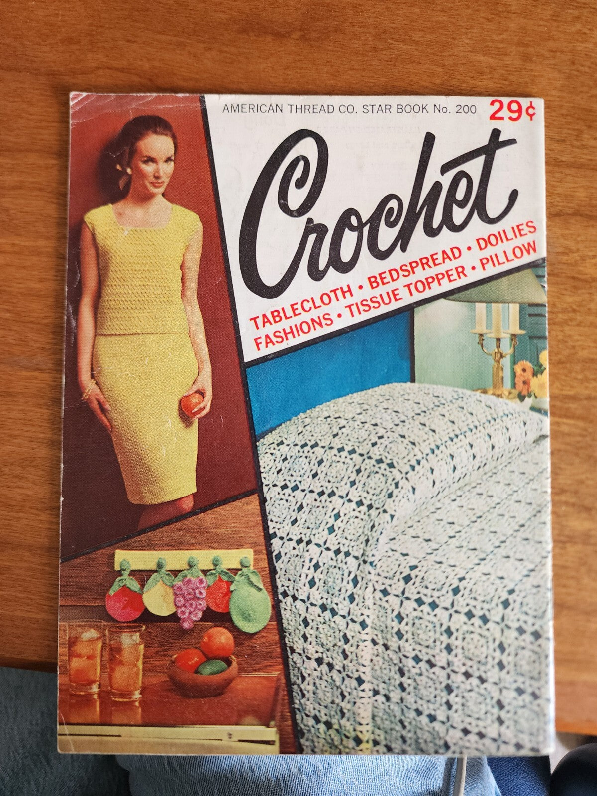 Vtg American thread Co. Star book #200 Crochet Paperback