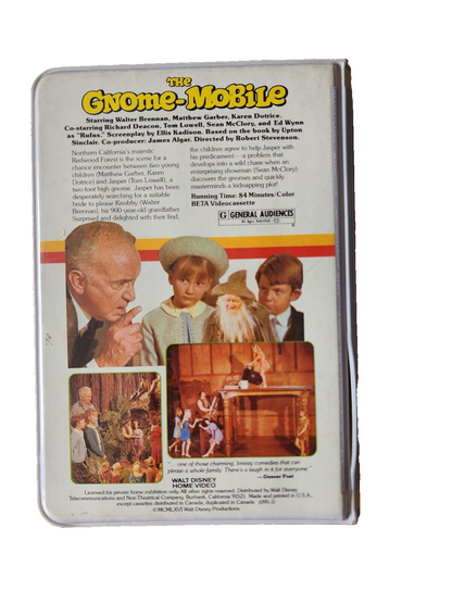Walt Disney Home Video The Gnome-mobile BETA Tape