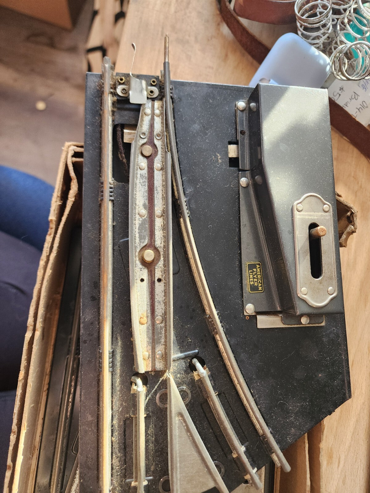 American Flyer O gauge Manual Track Switch Left Right pair C-5 good