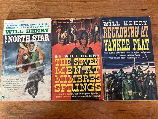 Bantam Books by Will Henry - lot of 3
