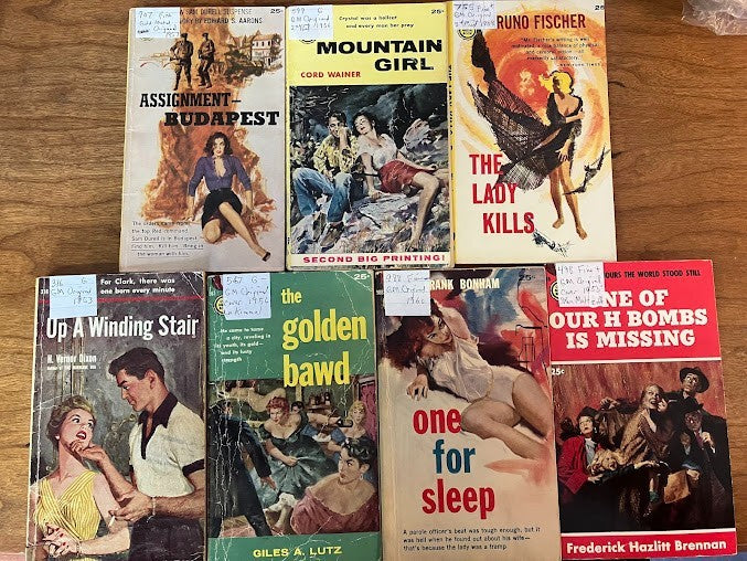 Vtg Paperbacks - Gold Medal Books - lot of 7