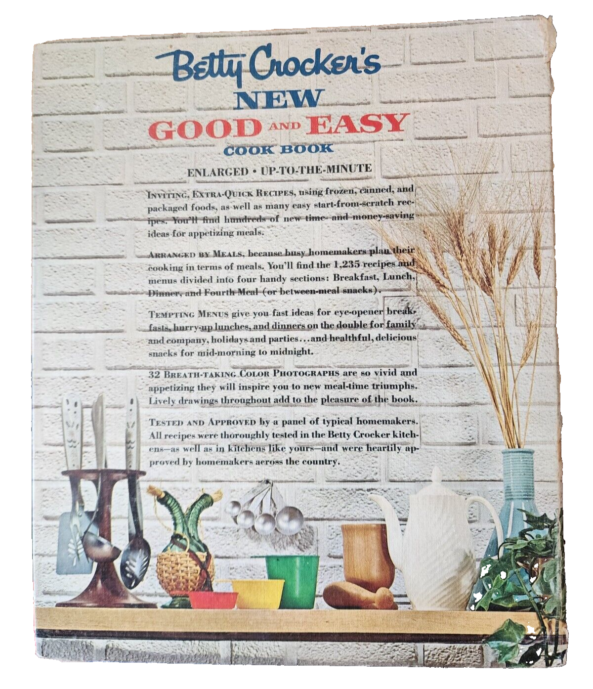 Vtg Betty Crocker's New Good and Easy Cook Book 1962 First Edition 3rd Printing