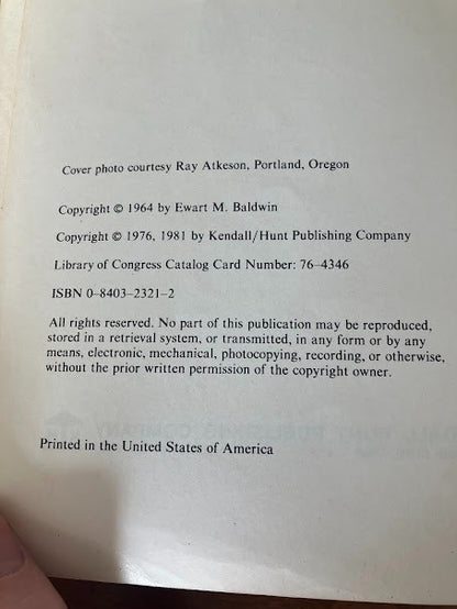 Of Geology Of Oregon 1964 By Ewart M Baldwin - 3rd Edition