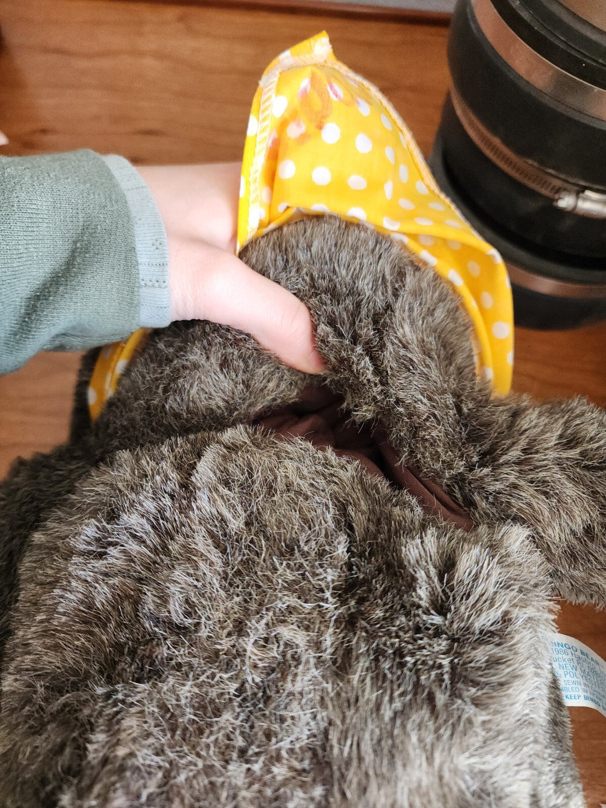 Hasbro Softies Bingo Bear Plush Hand Puppet 1986