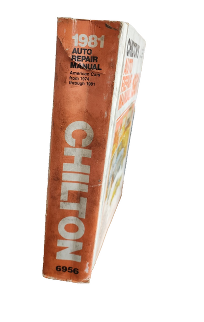 Chilton's Auto Repair manual 1981 Hardcover book
