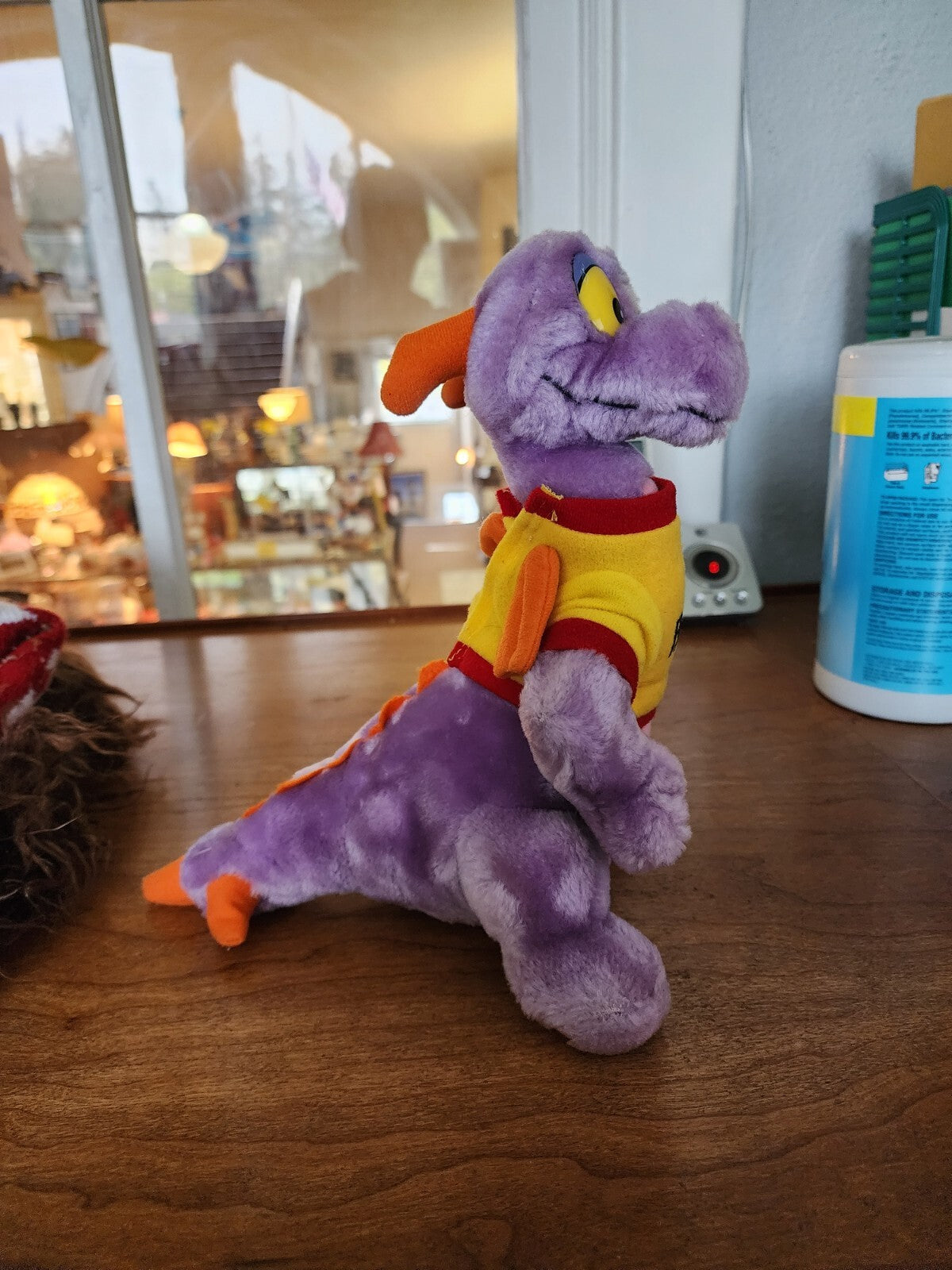 Vtg 80's Figment 11" Plush Purple Dragon Walt Disney World