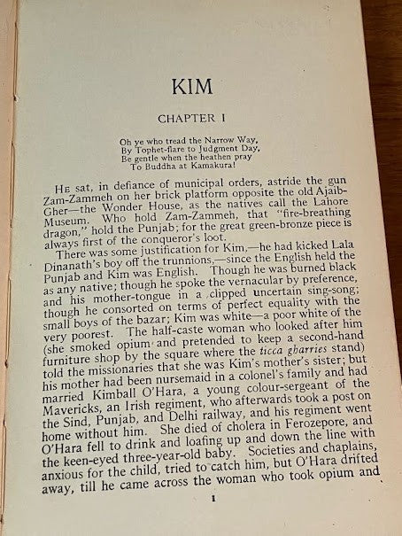 Kim by Rudyard Kipling - Hardcover - 1903